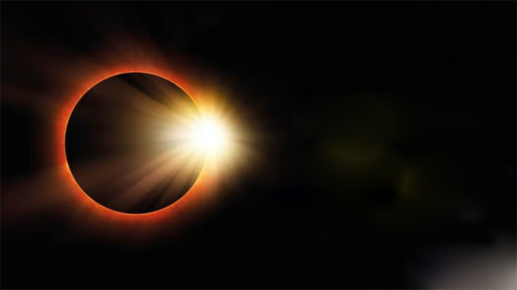 Today solar eclipse
