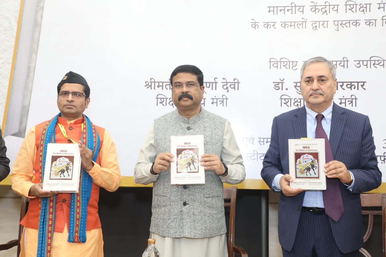 Dharmendra Pradhan Launches The Book ‘India: The Mother Of Democracy’ Prepared And Published By ICHR