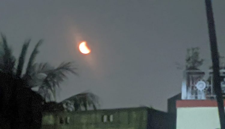 Several Parts Of Odisha Witness Last Total Lunar Eclipse For 3 Years
