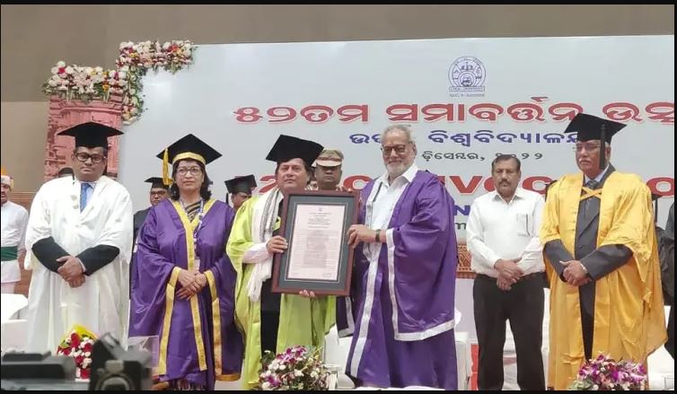 KIIT & KISS Founder Dr. Achyuta Samanta Conferred Honorary Doctorate Degree By Utkal University