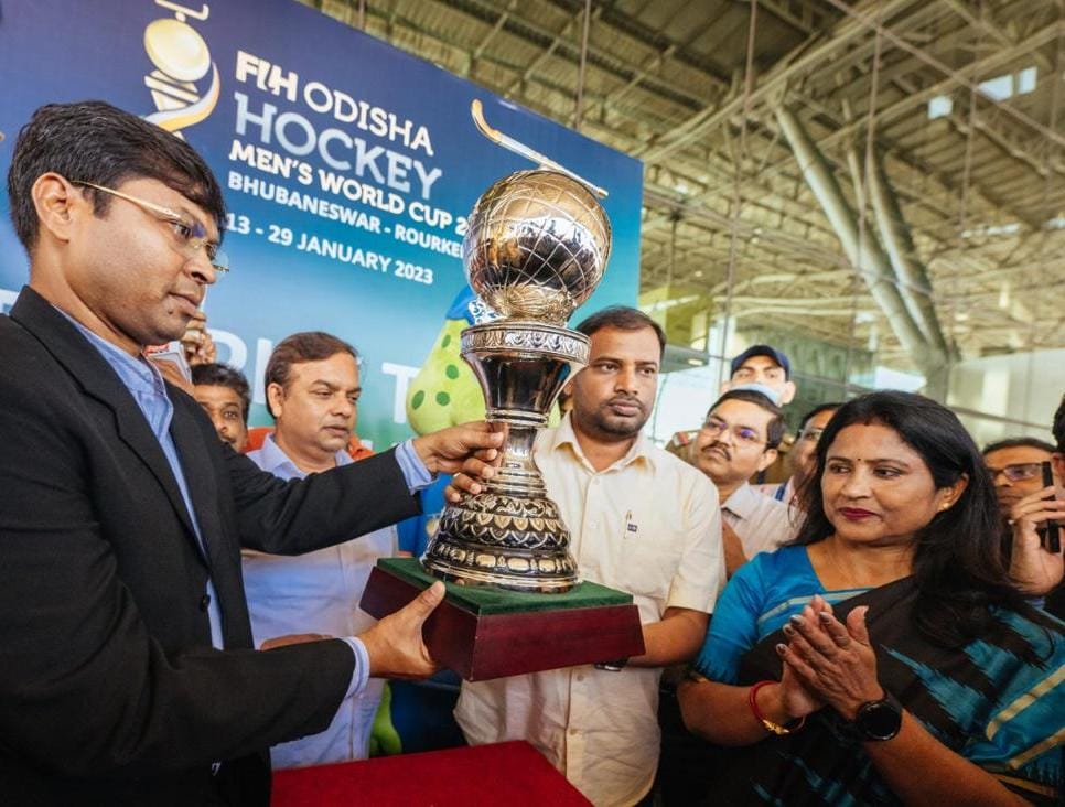 Men's Hockey World Cup Trophy Takes A Tour Of Bhubaneswar