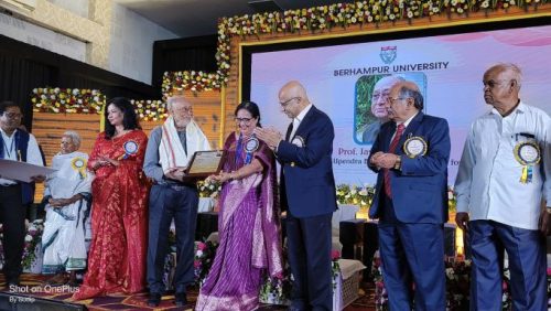 Litterateur Jayant Mahapatra Presented Upendra Bhanja National Award In Berhampur