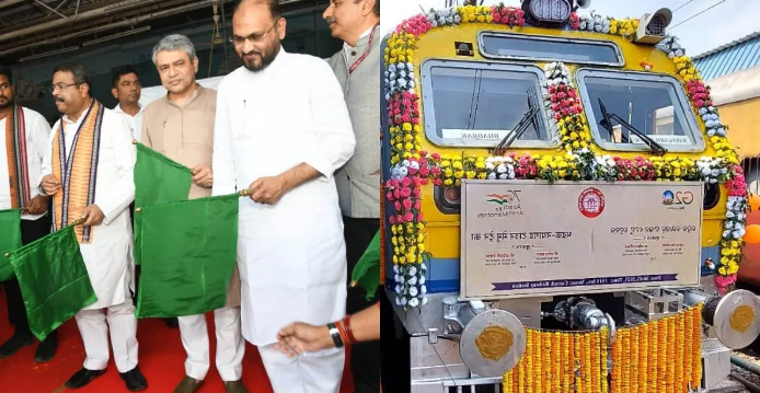 Vaishnaw, along with Union Education Minister Dharmendra Pradhan, flagged off the inaugural run of the MEMU.
