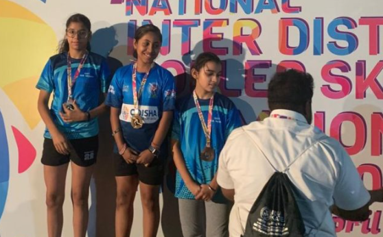 12-Yr-Old Cuttack Girl Anahita Mishra Secures Gold, Qualifies For Asian Games Skating Selection Trial