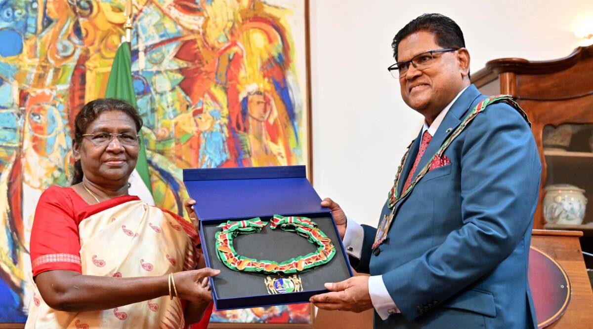 President Droupadi Murmu Honored with Suriname’s Highest Civilian Award