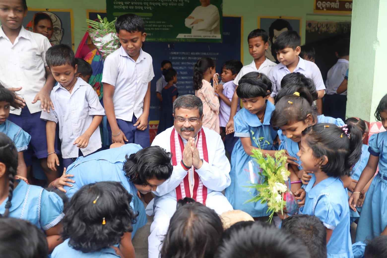 Union Education Minister Dharmendra Pradhan revisits childhood school and shares nostalgic moments