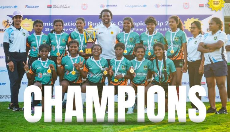Odisha shines bright as junior girls rugby team emerges champions in the Junior National Rugby 7s