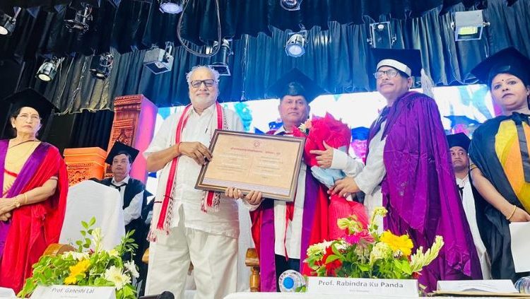 Prof. Achyuta Samanta receives honorary doctorate from Puri’s Shree Jagannath Sanskrit University