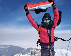 Odisha mountaineer Soubhagya Kumar Rath scales Mount Elbrus, the highest mountain peak in Europe.