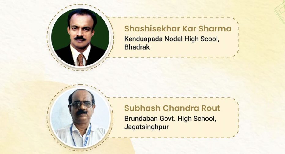 Two teachers from Odisha selected to get National Teachers' Award 2023 in New Delhi