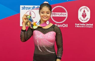 Odisha's Pranati Naik clinches gold in women's artistic gymnastics at National Games 2023