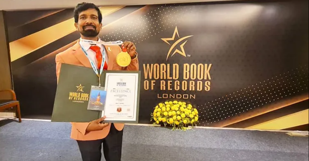 Odisha Teacher Pitambar Khilar Honoured by World Book of Records for Promoting Education