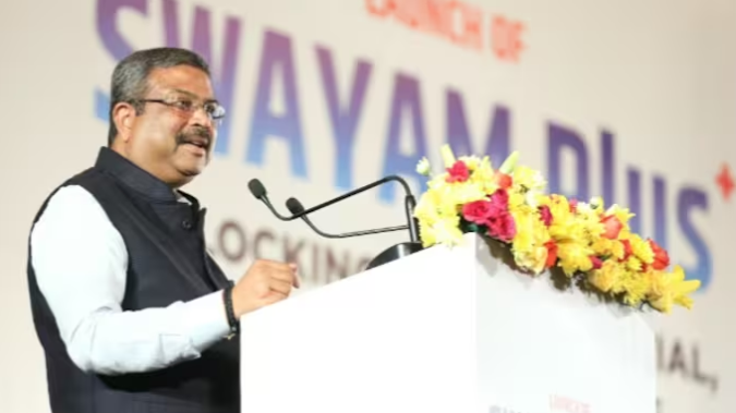 Union Education Minister Dharmendra Pradhan Launches ‘SWAYAM Plus’ Platform
