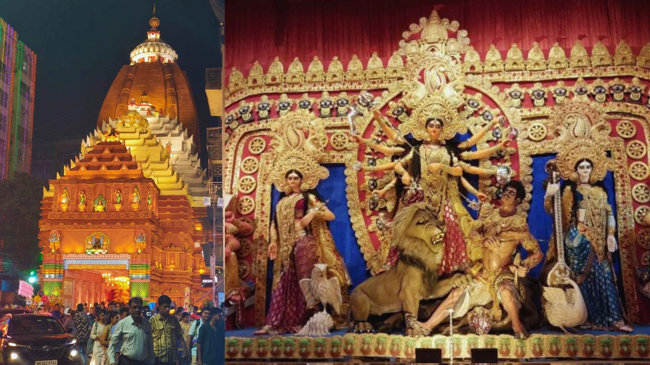 Puri Jagannath Temple' Replica Durga Puja pandal in Kolkata steals attention