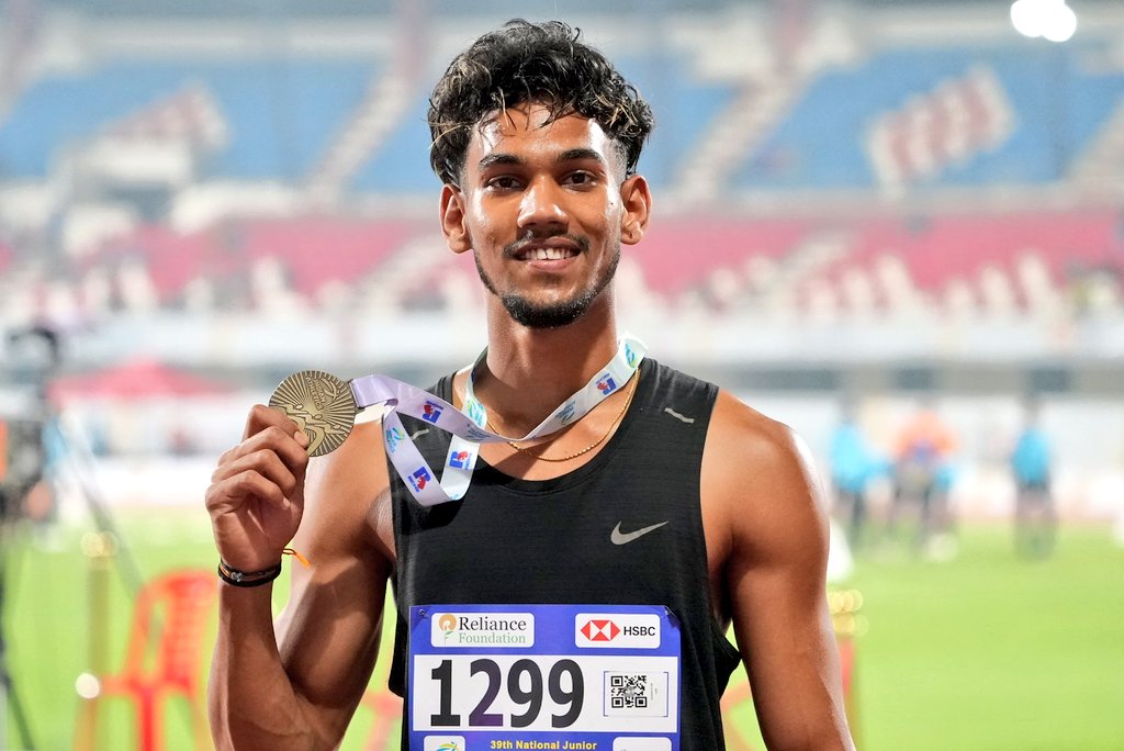 Odisha’s Dondapati Jayaram Clinches Gold with Personal Best at National Junior Athletics Championship