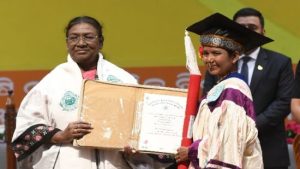 President Droupadi Murmu Awards Honorary Doctorate to Odisha's 'Millet Queen' Raimati Gheuria